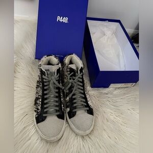 P448 Calf Hair High Top Sneaker Cow Softy 40